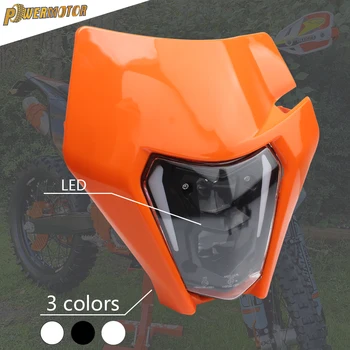 Lukturu Led Motocikla Lukturis Plāksnes Aptecētājs Jauns Ktm EXC SXF MX 125 150 250 300 350 450 Bedres Netīrumi Velosipēds Enduro Super moto