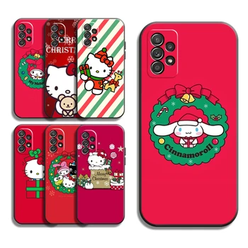 Hello Kitty Ziemassvētku Telefonu Gadījumos Samsung Galaxy S22 S22 Ultra S20 Lite S20 Ultra S21 S21 FE S21 Plus Ultra Carcasa