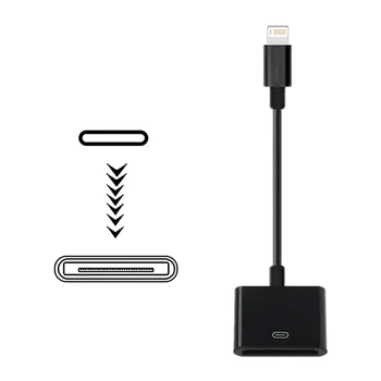 30 kontaktu-Lightning Adapteri ar Kabeļu Vadu Sync Converter Uzlādes Atbalstu iPhone 13/13PM/12/11 PM/XS/8P/iPad/iPod Attēls 2
