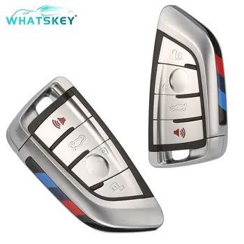 WhatsKey 3/4 Pogas viedkaršu Taustiņu Čaulas Ievietot Asmens BMW X1 X3 X5 X6 F48 F39 F10 F22 F30 G20 G30 530 525 730 3/5/7 Sērija