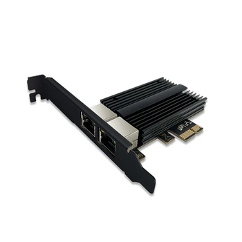 RTL8125B Dual-Port 2.5 G Tīkla Karte PCI-E Iebūvēts 2500Mbps Dual-Port Vadu Tīkla Kartes Serveri DATORU