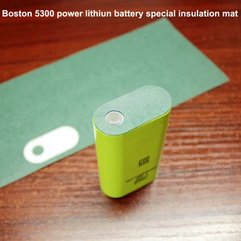 100pcs/daudz Bostonas 5300 jaudas litija akumulators plakanu galvu īpašu skaņas izolāciju mat mezo mat 18650 akumulatoru zaļā izolācijas paklājs