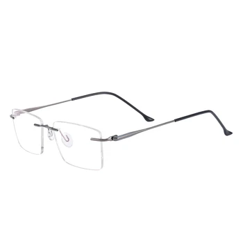 Taisnstūra Metāla Vīriešu un Sieviešu Modes bez apmales Brilles Rāmis Optiskās Lēcas Tuvredzība vecuma tālredzība Pakāpeniski